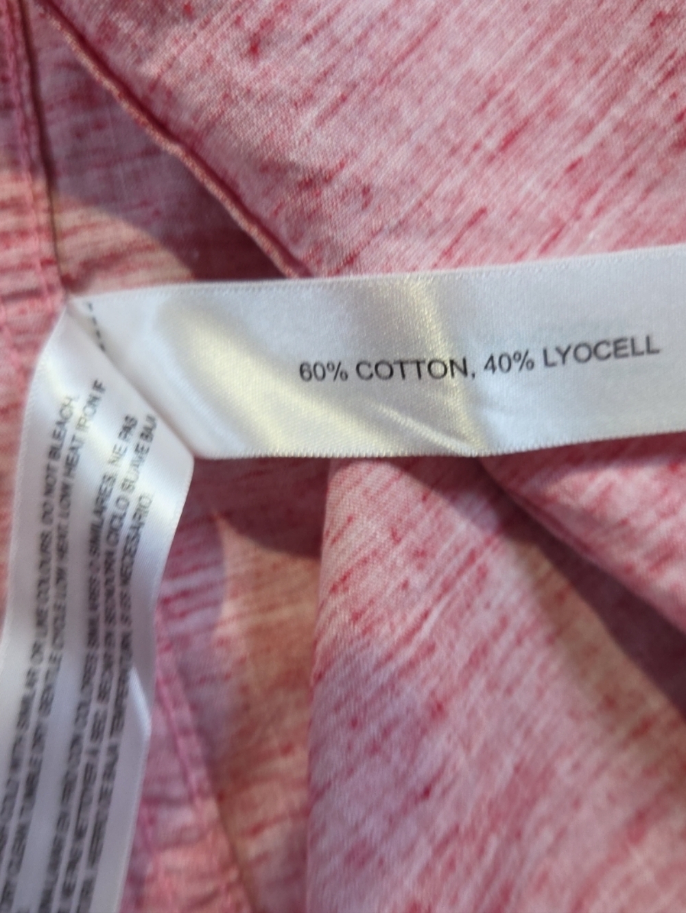 Denim & Flower Men's Large Button Up Shirt Ricky Singh Light Pink Cotton Blend - Picture 4 of 14